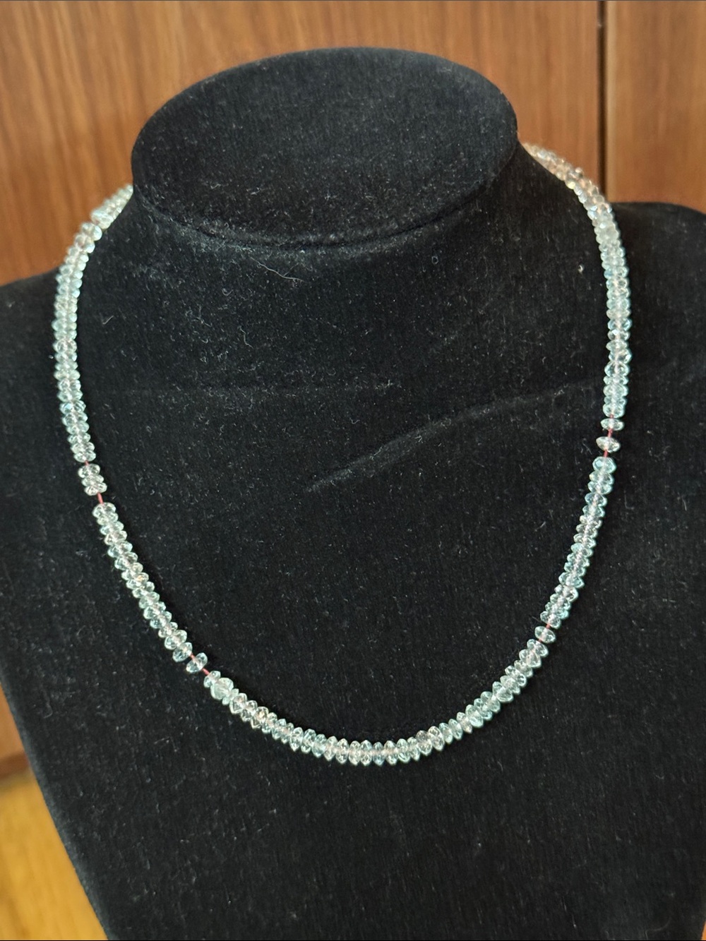 Blue Topaz Faceted Rondelle Bead Strand – Pale Blue Jewelry Making Gemstones